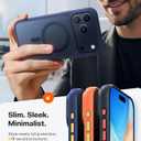 TORRAS Stronger Magnetic & Shockproof for iPhone 17 Pro Max Case, Fit for MagSafe, Mil-Grade Drop Protection, Camera Control, DIY Button, Slim for iPhone 17 Pro Max Phone Case Translucent Deep Blue