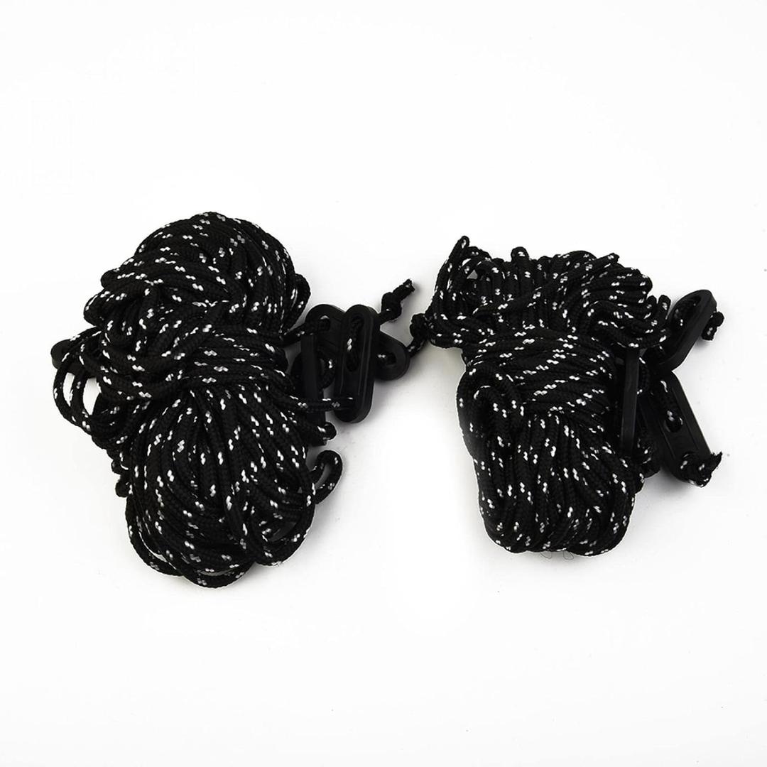 Black and White Rope 90in Long 2 Pack