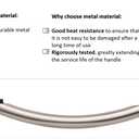 ME17R7021ES ME19R7041FS ME21R7051SS Microwave Door Handle Compitable with Samsung Microwave, DE94-04309A DE94-04309B Microwave Door Handle, Includes 2 Screws, Rose Gold