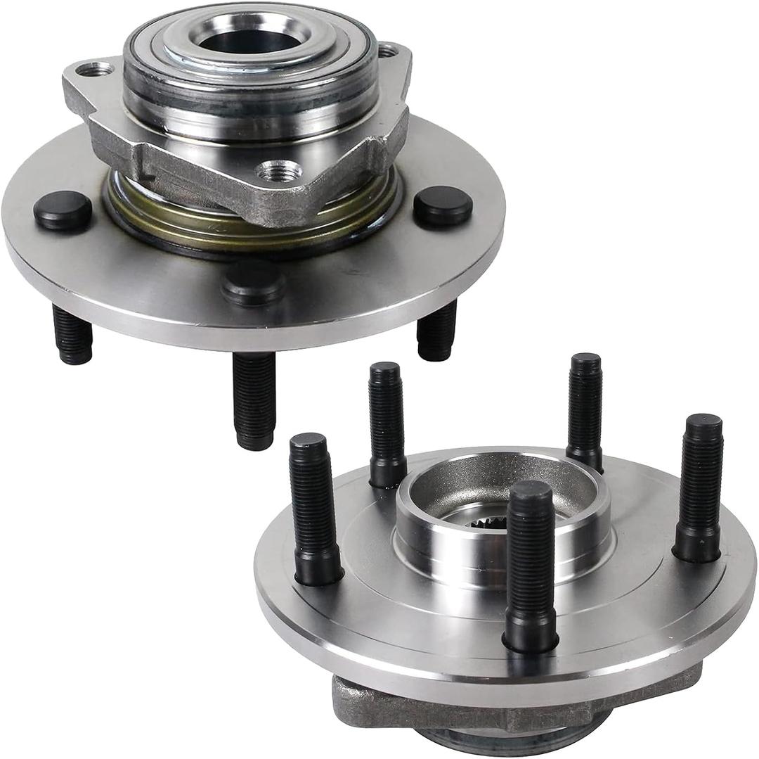 515072 Pair 2 Front Wheel Hub & Bearing Assembly for 2002-2008 Dodge Ram 1500 w/ 2-Wheel ABS