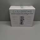 CASABREWS CM5418 Espresso Machine 20 Bar, Compact Espresso Maker with Steam Milk Frother, Stainless Steel Coffee Machine with 34oz Removable Water Tank for Cappuccino, Gift for Women or Men, Silver