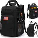 Tactical Backpack Cooler,Lunch Backpack for Men Adults Work with HandleSoft Cooler Backpack Insulated Waterproof Leak Proof (Black)