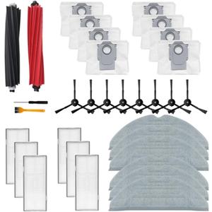 B01C-,Compatible for Roborock, S8+ Accessories Main Side Brush Mop Cloth Filter Dust Bag Robot Vacuum Cleaner Parts (1pcs)