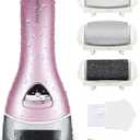 Electric Feet Callus Removers Rechargeable,Portable Electronic Foot File Pedicure Tools, Electric Callus Remover Kit,Professional Pedi Feet Care Perfect for Dead,Hard Cracked Dry Skin (002-pink)