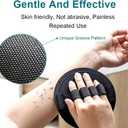 3 x Heeqinn Rubber Exfoliating Glove, Dead Skin Remover for Body After Bathing (Basic 1pc)