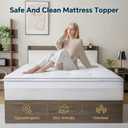 GEMBED Firm Memory Foam Mattress Topper Twin XL Size - Dual Layer 2.5 Inch Cooling Gel Memory Pad and 1 Inch Pillow Top Mattress for Back Pain - 39" x 80" x 3.5"