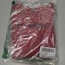 ForeFair Women's Square Neck Going Out Tops Double Lined Short Sleeve Basic Tight Tee Shirts (Red, XS)