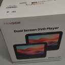 FANGOR 7.5 Inch Dual Car DVD Player, Portable Headrest Video Player for Car with 5 Hours Rechargeable Battery, Last Memory, AV Out/in, Support USB/SD/Sync TV, All Regions (1 Player+1 LCD Screen)