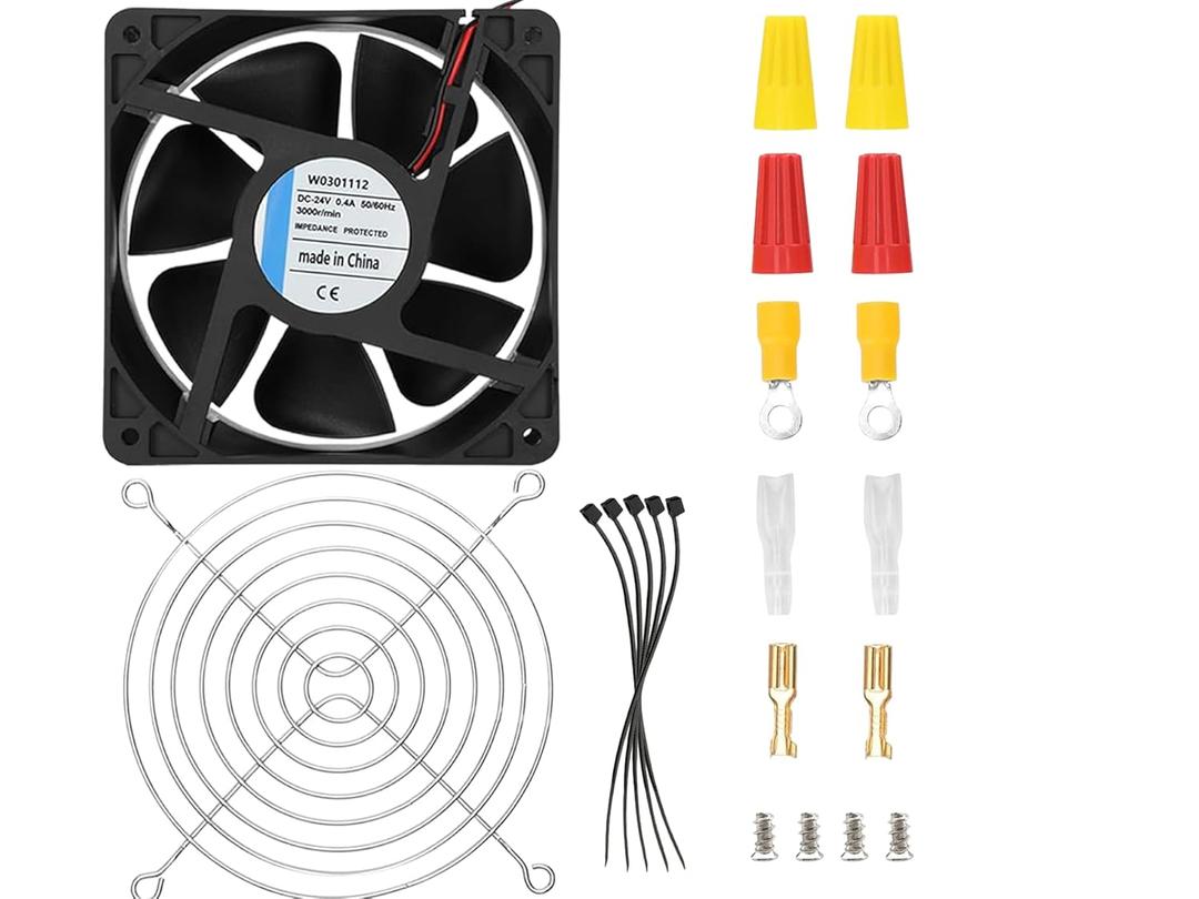 W0301112 W0301101 Refrigerator Evaporator Fan Motor, DC24V,0.4A,50-60HZ, Compatible with ATOSA Undercounter Refrigerator MGF8401 MGF8401GR MGF8402 MGF8403, Energy Saving Mute, Complete Parts
