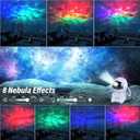 Astronaut Star Projector, Star Projector Galaxy Light for Kids8 Modes Remote and 270 Adjustable Led Lights for Bedroom, Girls Room Decoration, Home Theater, Ceiling, Timer (White Guitar)