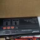 Aramox Power Converter, DC 12V 24V to AC 220V 4000W Car Transformer Electric Voltage Converter, Car Modified Sine Converter with LED Display, with 1 Type C 3 USB Ports and 2