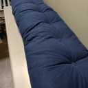 Husband headboard Pillow Large Back Rest Support Reading Pillows for Sitting in Bed for Adults Triangle Velvet Wedge Pillow headboard King Size, Blue