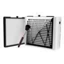 BRANTMAKER Nail Dust Collector with Brush and 2 Reusable Filters, 60W Vacuum Dust Fan for Acrylic Nails (white)