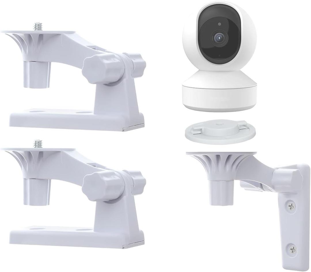 2 Pack Wall Mount Compatible with Reolink E1/E1 Pro Camera, Adjustable Wall Mount Bracket Indoor and Outdoor Security Mount 180 Degree with 1/4 inch Thread(Camera is NOT Included)