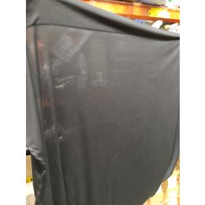 DWCN Black Sheer Curtains Semi Transparent Voile Rod Pocket Curtains for Bedroom and Living Room, 42 x 84 inches Long, Set of 2 Panels