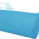 REEZEIVI 1Pack Headrest Pillow for Patio Chaise Lounge, Chaise Lounge Pillows Outdoor 3D air mesh with Elastic Band, Quick Drying and Washable Spa Pillow for Recliner, Beach Chair, Office Chair Blue