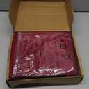 Amazon Basics Lightweight Super Soft Easy Care Microfiber 4-Piece Bed Sheet Set with 14-Inch Deep Pockets, King, Burgundy, Solid