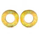 (25 Pieces) 5/8" SAE Grade 8 Flat Washers Zinc Yellow