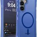 WRJ for Samsung Galaxy S25 FE Case Matte, 2-Layer Durable Bumper [Compatible with MagSafe][Military Grade Drop Protection] Translucent Anti-Fingerprint Full Body Shockproof Phone Case,Blue
