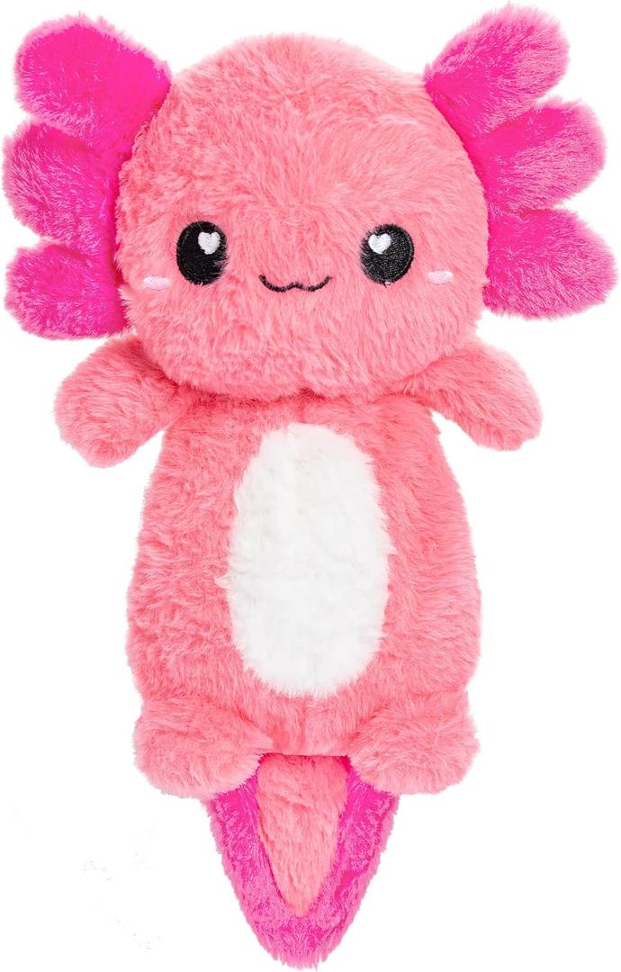 Axolotl Microwavable Unscented Heating Pad for Women and Kids- Cute Soft Cozy Pillow Plush Heatable Warm Stuffed Animals - Kawaii Hot and Cold Plushie Food Toy - Axolotl Gifts for Girls and Boys