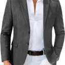 COOFANDY Men's Blazer Casual Sport Coats Two Buttons Lightweight Suit Jacket (Medium, Dark Charcoal)