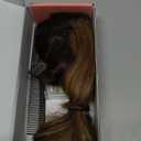 Long Straight Wrap Around Clip in Handmade Real Human Hair for Women,Hair Piece Pony Tail Hair Extensions Hairpieces for Girls,Chocolate Brown