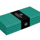 Softopia Cotton Cloth Napkin 100% Cotton 18"x18" Decorative Hemstitch Washable Table Napkins Set of 4 for Dining, Holidays, Buffet Parties & Wedding Use - Royal Green