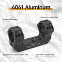 One-Piece Scope Mount with Bubble Level for Picatinny Rail Fits 1 inch 30mm 34mm Diameter Riflescopes