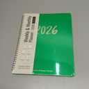 2026 Planner, Weekly and Monthly Planner for Women, January 2026 - December 2026, Hardcover 2026 Calendar Planner Book with Tabs, Inner Pocket, Spiral Bound, Perfect for Office Home School Supplies - A4 (8.5" x 11"), Racing Green