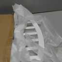 ZJSF Foldable Freestanding Indoor Dog Gate for House Wood White Long Pet Gates Dog Fence for Stairs Puppy Gates for Hallways,Pet Fence, Puppy Gate,Support Feet Included 24 "Height-3 Panels