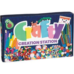 Fun Express 10 3/4" x 17 1/2" Crafty Creation Station Craft Supplies Box