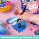 JOYIN 30 PCS Valentine Day Gift Cards with Galaxy Slime Stress Relief Fidget Toy for Kids Party Favor, Classroom Exchange Prizes, Valentines Party Favors, Greeting Cards