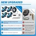 Dryer Roller Replacement Kit for Samsung Dryer Repair Kit Compatible with Samsung Dryer Parts, DC97-16782A Dryer Roller, DC93-00634A Dryer Idler Pulley, 6602-001655 Dryer Belt, DV42H5000EW/A3 Parts