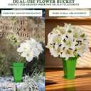 Cemetery Vases for Grave with Spikes Cemetery Flower Holder for Cemetery Grave Flower Holder Cemetery Metal Vases for Flowers Decorations for Grave
