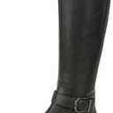 Naturalizer Women's Jaya Extra Wide Calf Size 7W (Black)