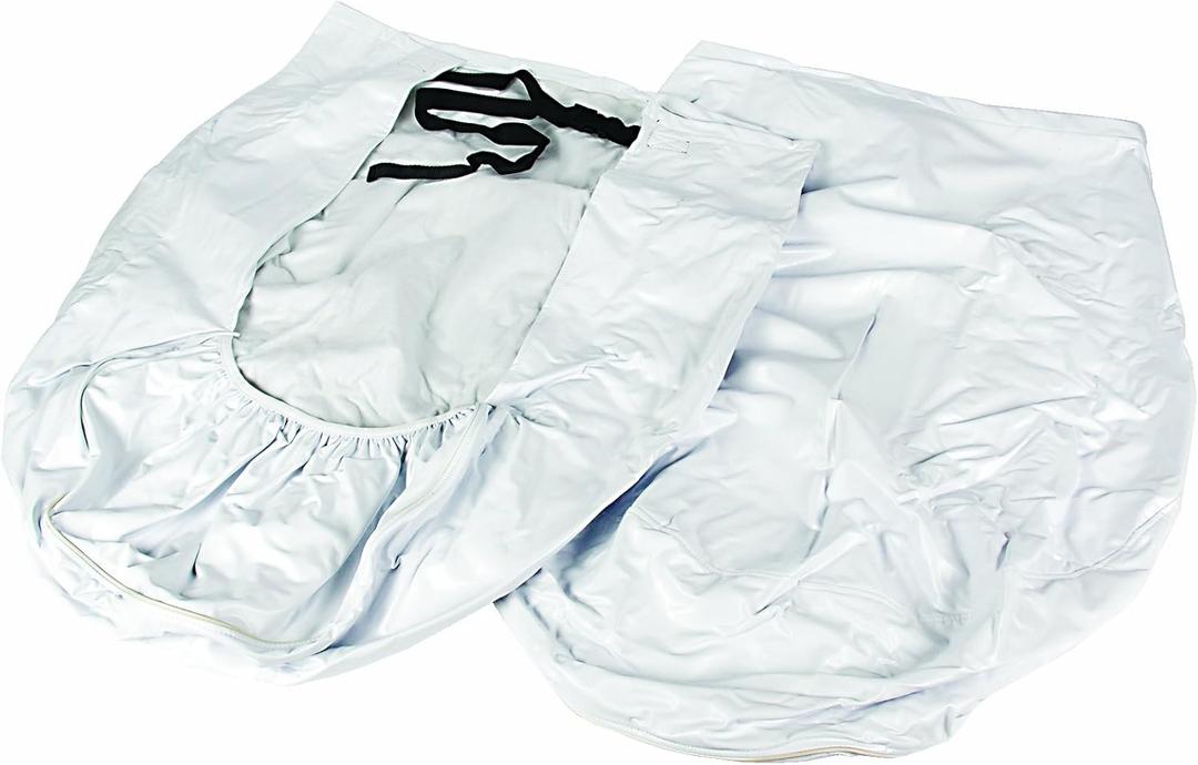 Camco 45325 Vinyl Wheel & Tire Protector, 2 Pack (36 inches-39 inches, White)
