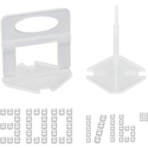 Tile Leveling System Clips 1/16 inch 300pcs - Tile Leveling Spacer 1.5mm DIY Tile Leveler Tools Anti-Lippage Spacers for Professional Floor Tiles, Wall Tile, Ceramic Porcelain & Stone Installation