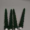 Enhon 4 Pcs 10 Inch Christmas Tree Candles, Natural Beeswax Unscented Taper Candles for Christmas Decor, for Holiday Decoration, Xmas Party, Banquet & Table Centerpieces