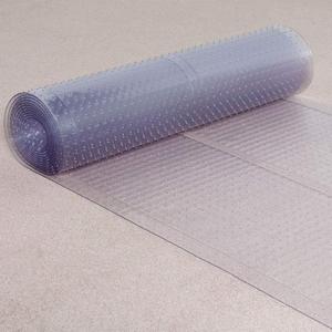 ES Robbins 184016 Vinyl Ribbed Carpet Runner, 36" x 20', Clear