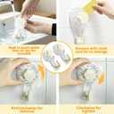 Bathtub Hooks 2PCS,Waterproof and Reusable Heavy Duty Suction Bathhub Hooks for Shower Bathroom Kitchen Towel