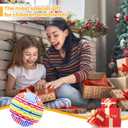 2 x Sensory Activity Ball,Sensory Activity Board 3D DIY Upgrade,Fidget Toy for Calming, Stress, Anxiety, ADHD & Autism,Kids 3+ & Adults,with 16 Strings (White)