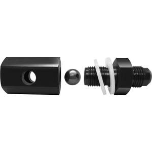 10AN Rollover Valve Aluminum Fuel Cell Tank Mounted Hose Line Fitting AN 10 Tip Roll Over Valves Black Anodized