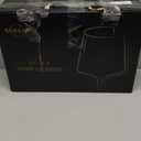 Wine Glasses Set of 6,Crystal White Wine Glasses,Red Wine Glass Set, Wine Glasses Long stem,Clear Lead-Free Premium Blown Glassware (18.5oz,6 pack)