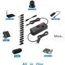 SHNITPWR Universal Power Supply DC 24V 12V 5V 6V 9V 14V 19V Adjustable AC/DC Adapter 100V~240V AC to DC Variable Power Converter Multi-Voltage 3.5V ~ 24V 6A 144W Power Adapter 14 Tips LCD Display