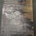 Grey Abstract Canvas Wall Art for Living Room Modern Gold Painting Large Wall Pictures Prints for Bedroom Wall Decor 40x80cm(16x31in Withframe