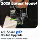 MAGIC JOHN Magnetic Neck Mount for Phones/Action Camera, Neck Cell Phone Holder POV/Vlog Selfie Mount Chest Stand Strap Video Recording for iPhone Samsung Phones AKASO/Go Pro/Insta360X5/DJI360 Camera (Green)