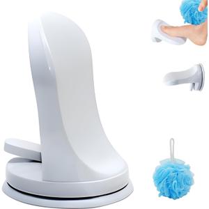 Shower Step - Shower Foot Rest for Shaving Legs, No-Hole Design, Strong Suction Cup, Non-Slip Bathroom Foot Pedal for Inside Shower Shaving Leg