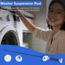 WTW8000BW0 Washer Suspension Rod, Fit for Whirl-pool May-tag Ken-more Washer WTW6500WW1 MVWB300WQ2 WTW6800WW1 MVWB725BW0 MVWB455YQ0 MVWB300WQ1 MVWB750WQ0