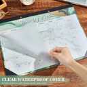 2 x Desk Calendar 2026 Large 17" x 12"- Jan 2026 to June 2027, Marble Design 18 Months Monthly Calendar, PP Cover Wall Calendar 2026 for Office, Classroom & Home