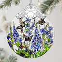 Lavender Monarch Butterfly Stained Glass Ornament  Christmas Ornament, Christmas Tree Ornament, & Perfect Holiday Decor | Butterfly Lover Gift, Gifts for Women and Friend